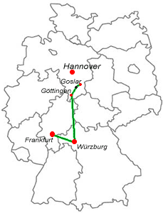 Irland-Reise - Rückreise Frankfurt Goslar