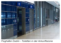 Toiletten in der Ankunftszone - Flughafen Dublin