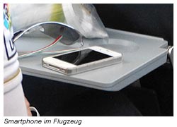 Smartphone im Flugzeug