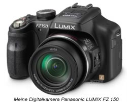 Meine Digitalkamera Panasonic LUMIX FZ 150