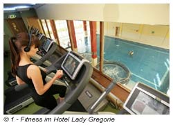 Fitnessbereich im Hotel Lady Gregorie - Irland