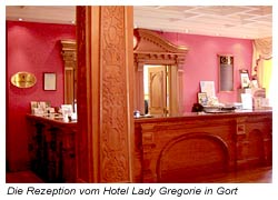 Die Rezeption im Hotel Lady Gregorie in Gort