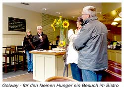 Galway - für den kleinen Hunger ein Zwischenstop im Bistro