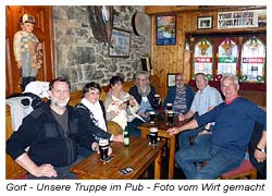 Gort - Pub - Gruppenbild von unserer Gruppe