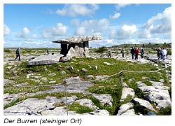 Der Burren steiniger Ort