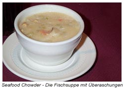 Seafood Chowder - Meeresfrüchte-Sahneeintopf 