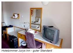 Hotel Jurys Inn - Hotelzimmer - guter Standard