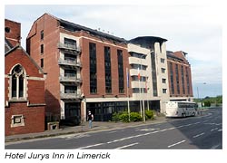 Irland Route 3 - Das Hotel Jurys Inn in Limerick