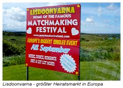 Lisdoonvarna - für kurze Zeit im Jahr der größte Heiratsmarkt in Europa
