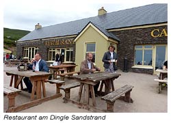 Dingle Sandstrand - Toiletten und Restaurant