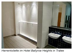 Herrentoilette im Hotel Ballyroe Heights in Tralee