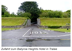 Zufahrt zum Ballyroe Heights Hotel  in Tralee