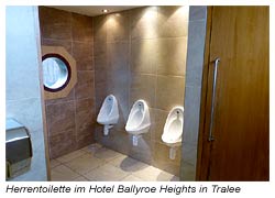 Herrentoilette im Hotel Ballyroe Heights in Tralee