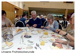 Frühstücksrunde im Hotel Ballyroe Heights in Tralee