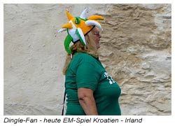 Irischer Fußball-Fan während der EM 2012