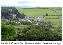 Landschaft zwischen Tralee und der Halbinsel Iveragh