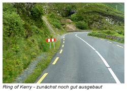 Ring of Kerry - zunächst noch gut ausgebaut