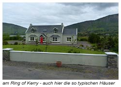 am Ring of Kerry - auch hier die so typischen Häuser von Irland