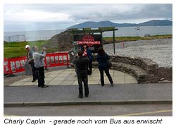 Bronze Statue von Charly Caplin in Waterville - Ring of Kerry