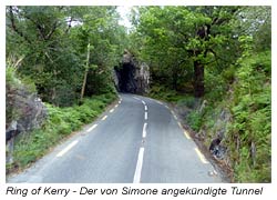 Ring of Kerry - Tunnel-Durchfahrt