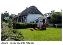 reetgedeckte Häuser in Adare