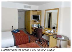 Hotelzimmer im Croke Park Hotel in Dublin 