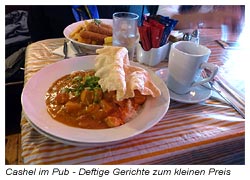 Cashel im Pub - Deftiges Essen zum kleinen Preis