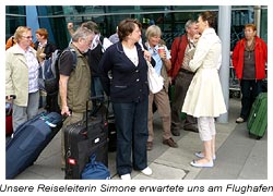 Dublin - Simone verabschiedet uns am Flughafen