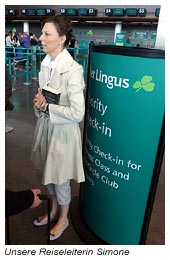 Dublin - Simone verabschiedet uns am Flughafen