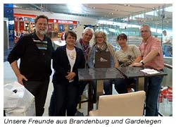 Dublin Flughafen - Noch einmal unsere Freunde aus Brandenburg und Gardelegen