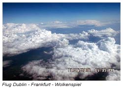 Flug Dublin - Frankfurt - Wolkenspiel 