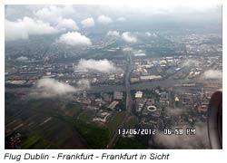 Anflug auf Frankfurt